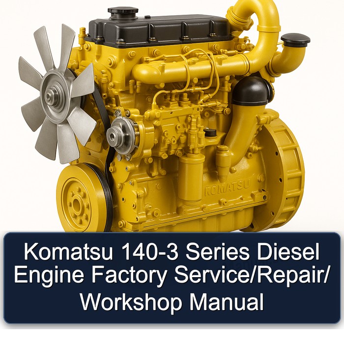 Komatsu 140-3 Series Diesel Engine Factory Service/Repair/ Workshop Manual