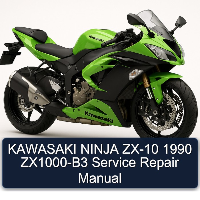 KAWASAKI NINJA ZX-10 1990 ZX1000-B3 Manual de servicio y reparación