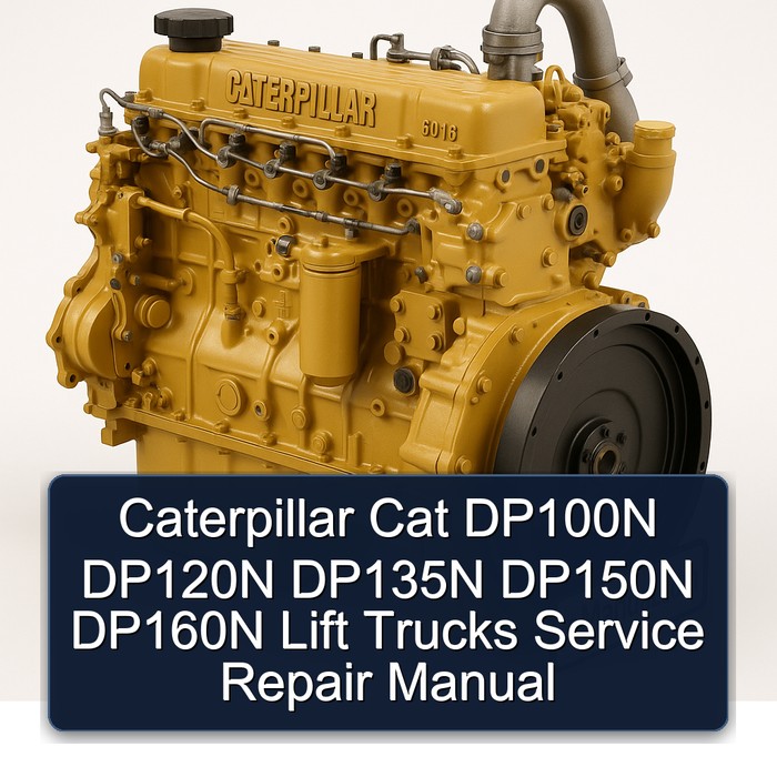 Manual de Servicio y Reparación para Montacargas Caterpillar Cat DP100N, DP120N, DP135N, DP150N, DP160N