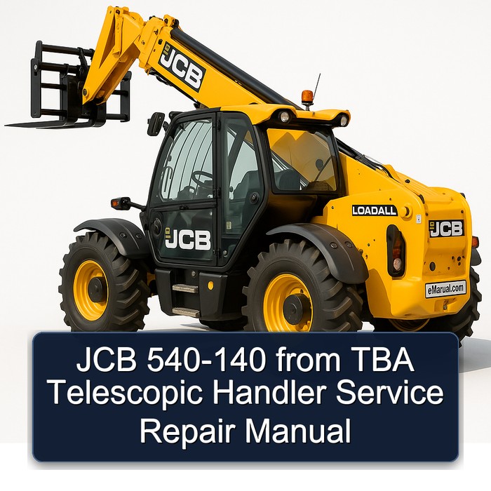 JCB 540-140 from TBA Telescopic Handler Service Repair Manual