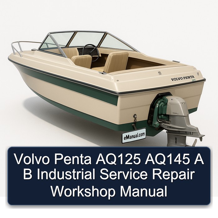 Volvo Penta AQ125 AQ145 A B Industrial Service Repair Workshop Manual 
