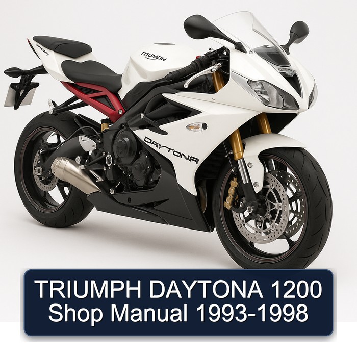 TRIUMPH DAYTONA 1200 Shop Manual 1993-1998