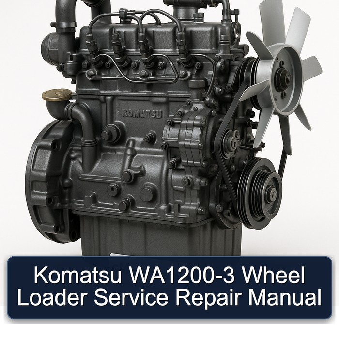 Manual de Reparación y Servicio de la Cargadora de Ruedas Komatsu WA1200-3