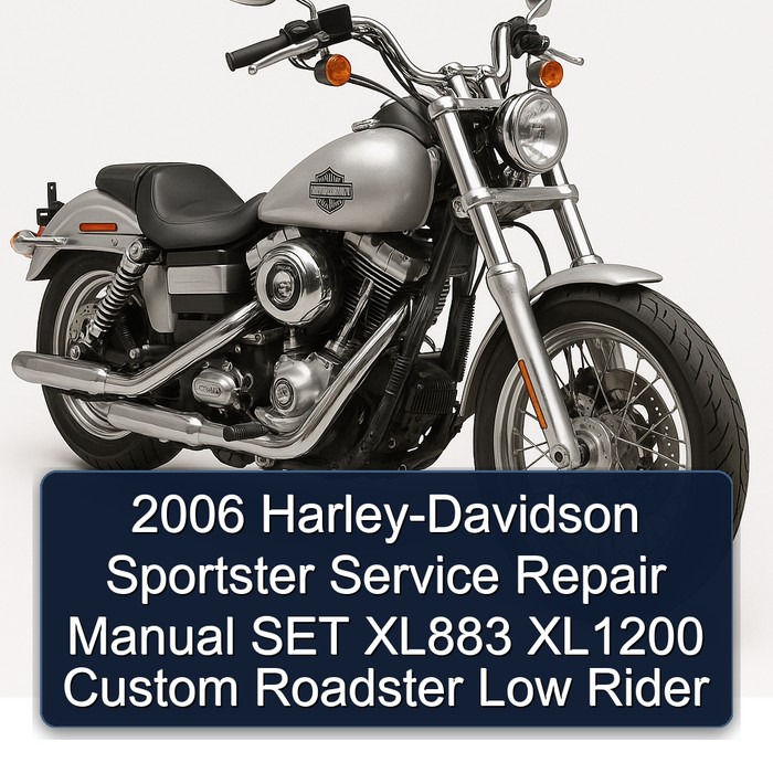 2006 Harley-Davidson Sportster Manual de servicio y reparación SET XL883 XL1200 Custom Roadster Low Rider