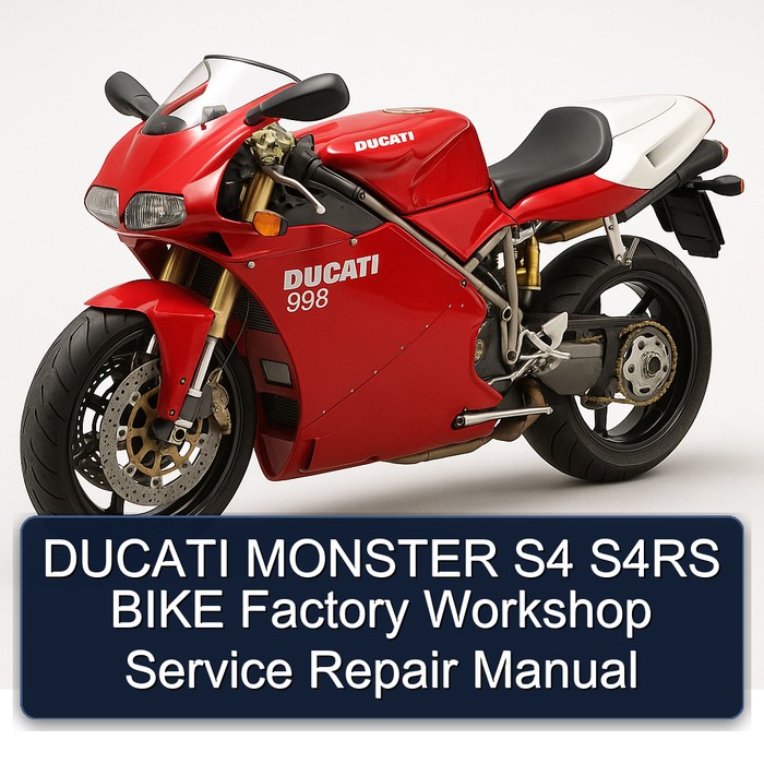 DUCATI MONSTER S4 S4RS BIKE Factory Workshop Service Repair Manual