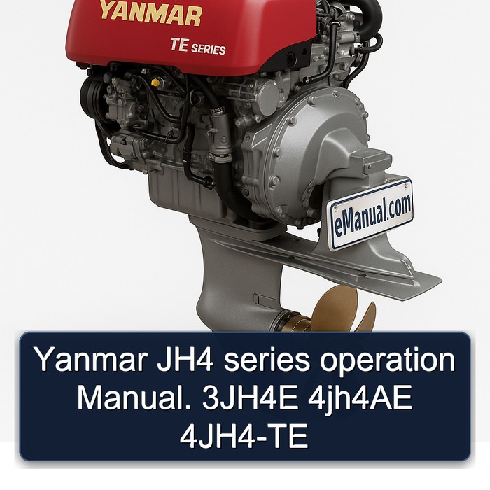 Yanmar JH4 series operation Manual. 3JH4E 4jh4AE 4JH4-TE