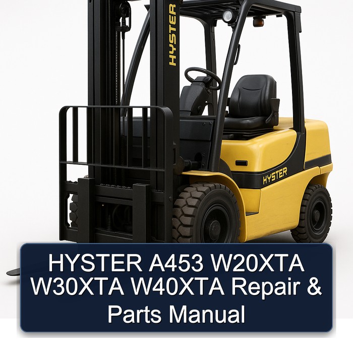 Manual de Reparación y Piezas HYSTER A453 W20XTA W30XTA W40XTA