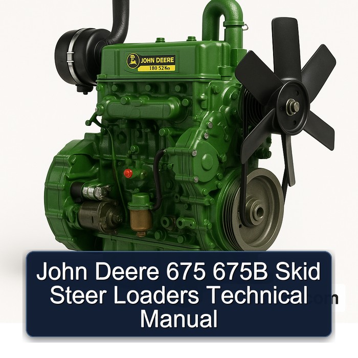 John Deere 675 675B Skid Steer Loaders Technical Manual
