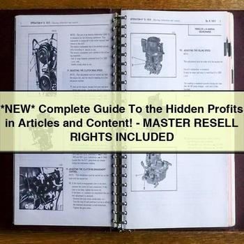 Complete Guide to the Hidden Profits in Articles and Content-Master Resell Rights Included PDF Download