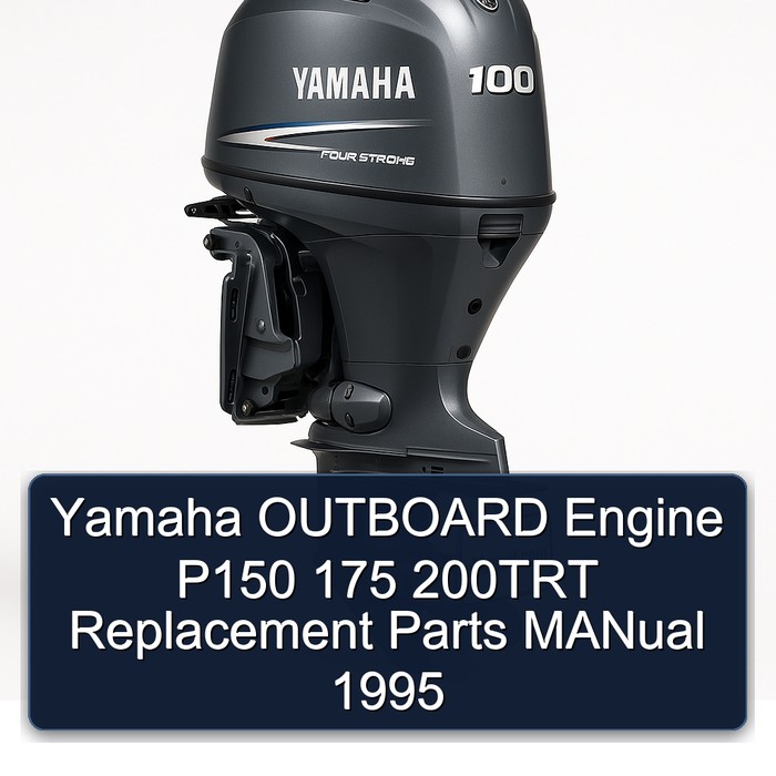 Yamaha OUTBOARD Engine P150 175 200TRT Replacement Parts MANual 1995 
