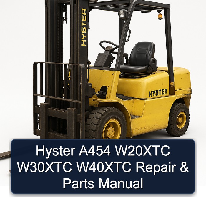 Manual de Reparación y Piezas Hyster A454 W20XTC, W30XTC, W40XTC
