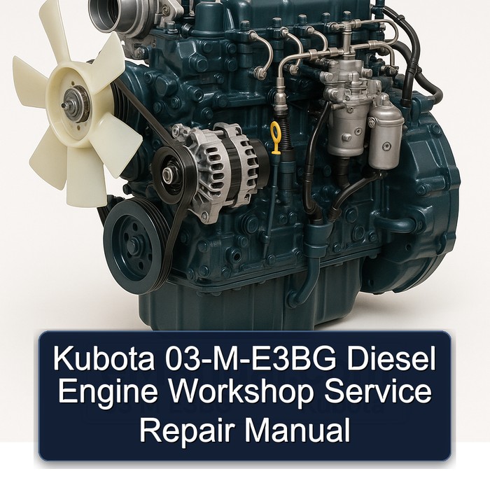 Kubota 03-M-E3BG Dieselmotor Werkstatt-Reparaturhandbuch