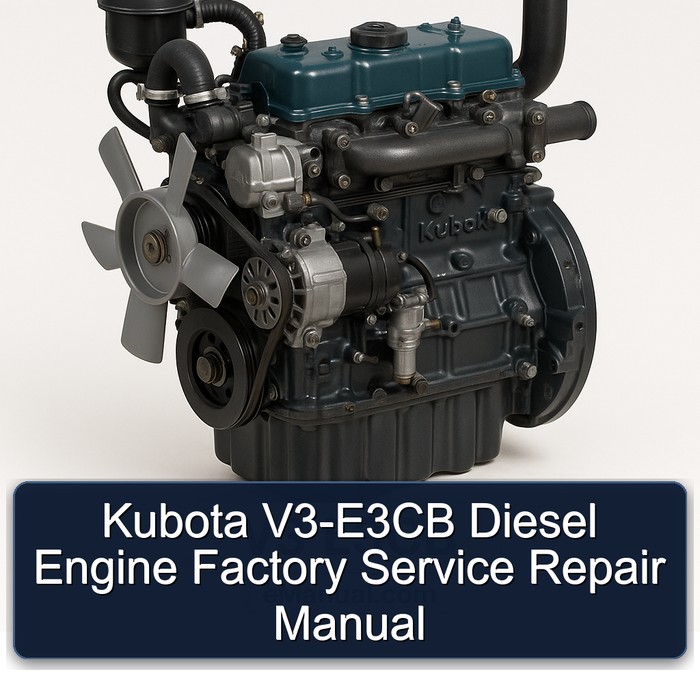 Kubota V3-E3CB Diesel Engine Factory Manual de servicio y reparación
