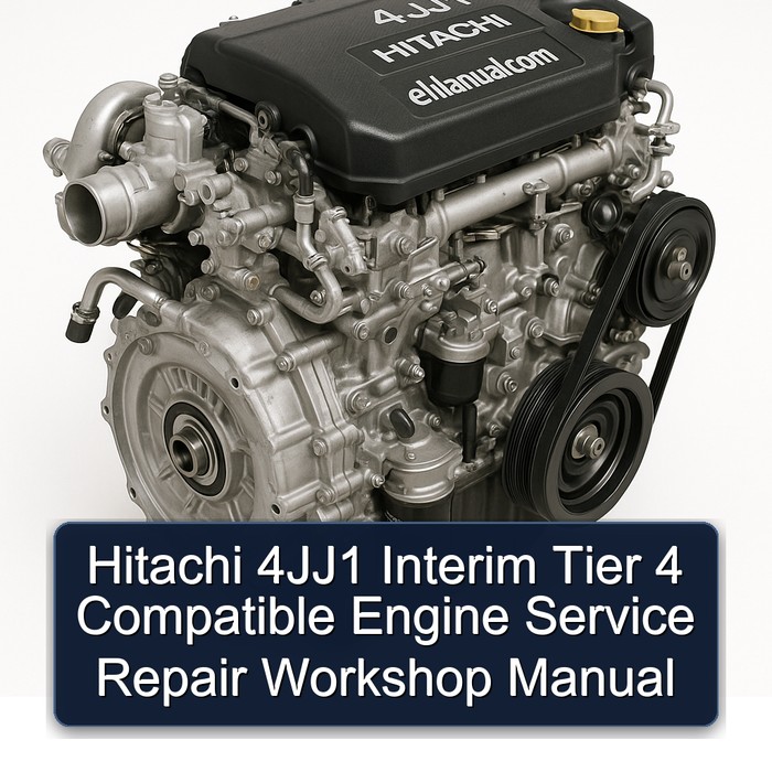 Hitachi 4JJ1 Interim Tier 4 Compatible Engine Service Repair Workshop Manual