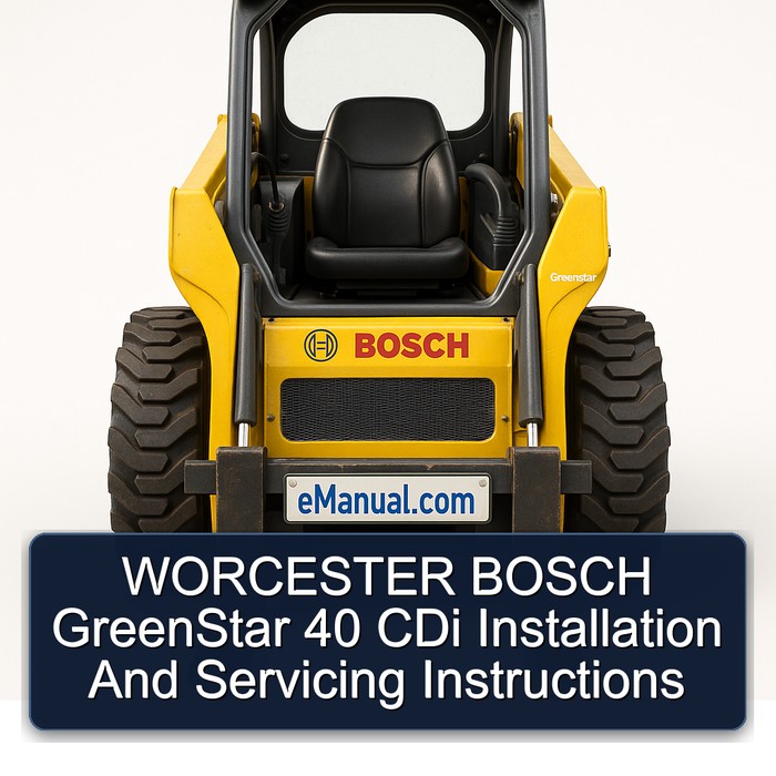 Manual de Instalación y Servicio GreenStar 40 CDi de Worcester Bosch