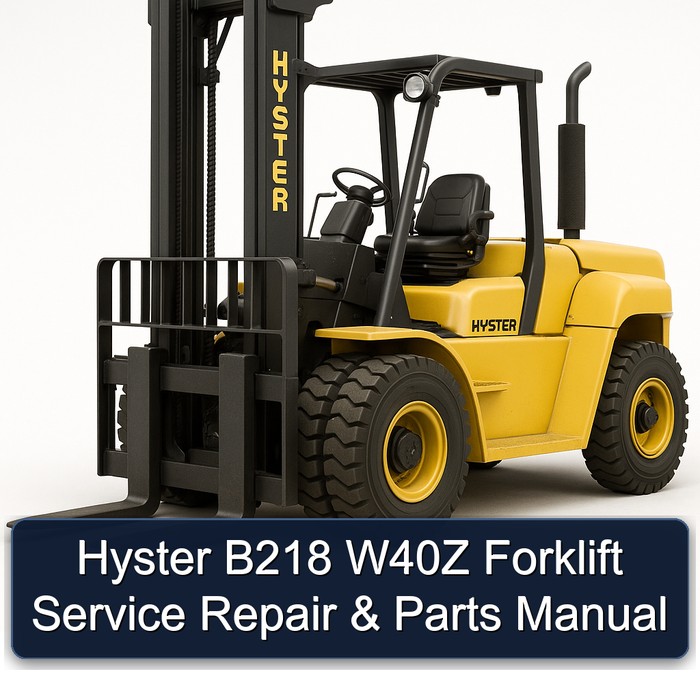 Manual de Servicio, Reparación y Piezas - Hyster B218 W40Z