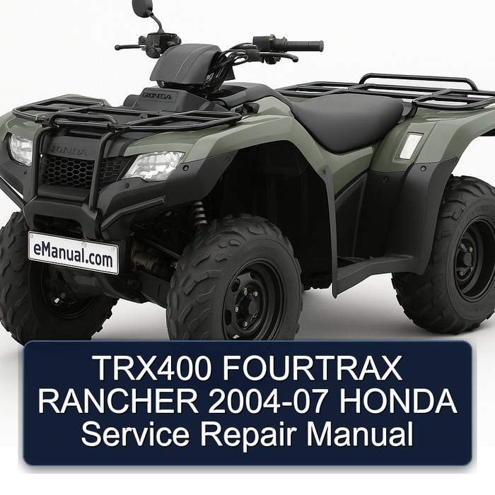 TRX400 FOURTRAX RANCHER 2004-07 HONDA Manual de servicio y reparación