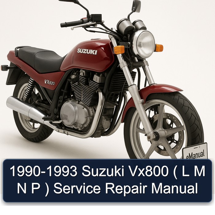 1990-1993 Suzuki Vx800 ( L M N P ) Manual de servicio y reparación