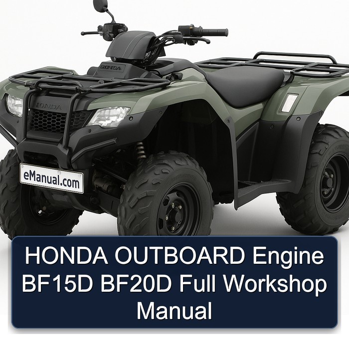 HONDA OUTBOARD Engine BF15D BF20D Full Workshop Manual