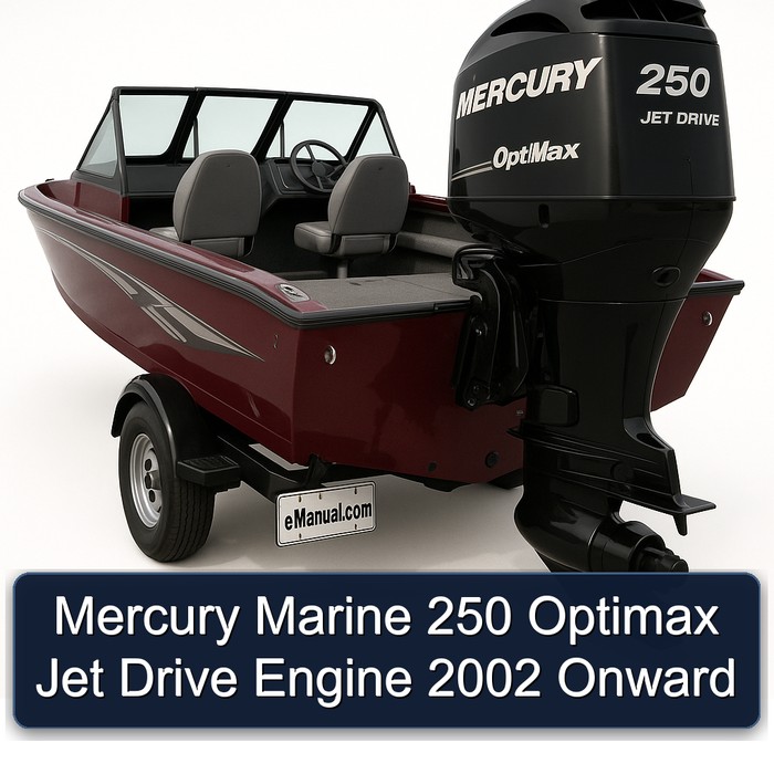 Mercury Marine 250 Optimax Jet Drive Engine 2002 Onward
