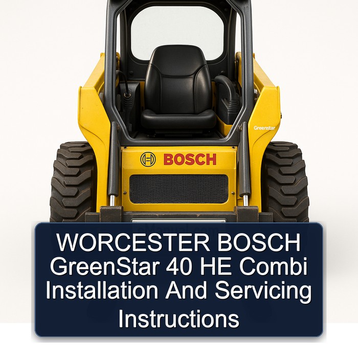 Instalación y Servicio - Worcester Bosch GreenStar 40 HE Combi