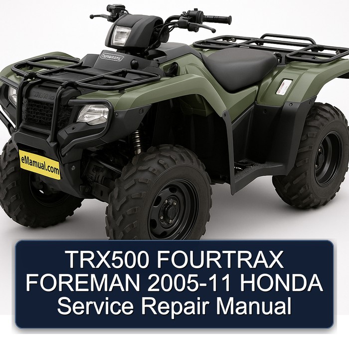 TRX500 FOURTRAX FOREMAN 2005-11 HONDA Manual de servicio y reparación