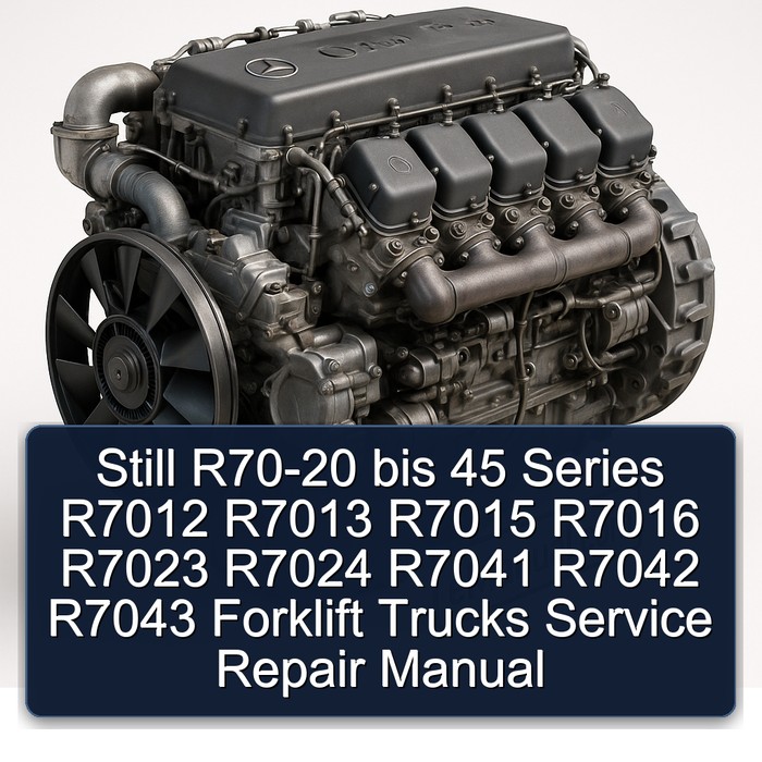 Manual de Servicio y Reparación para Carretillas Elevadoras Still R70-20 bis 45 Series R7012 R7013 R7015 R7016 R7023 R7024 R7041 R7042 R7043