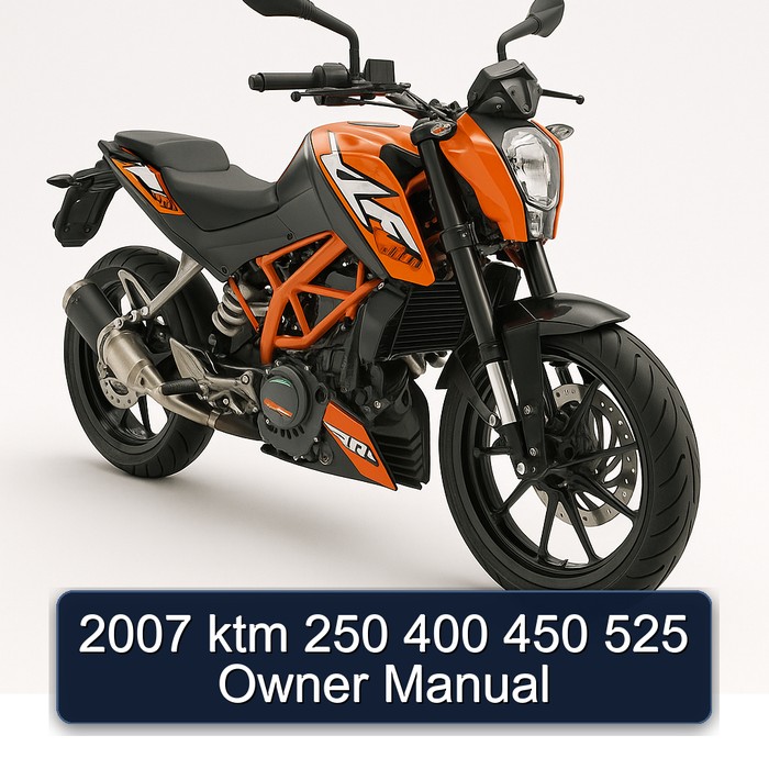 2007 ktm 250 400 450 525 Owner Manual