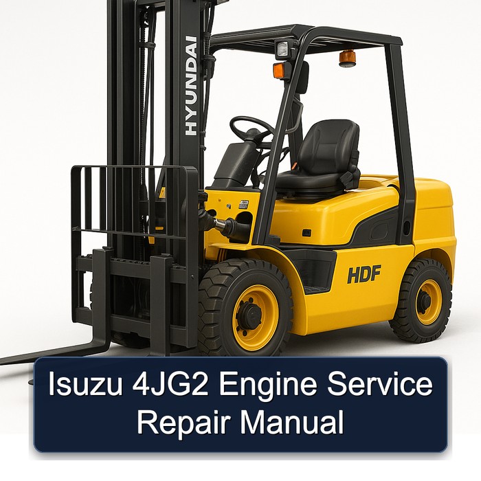 Isuzu 4JG2 Engine Manual de servicio y reparación