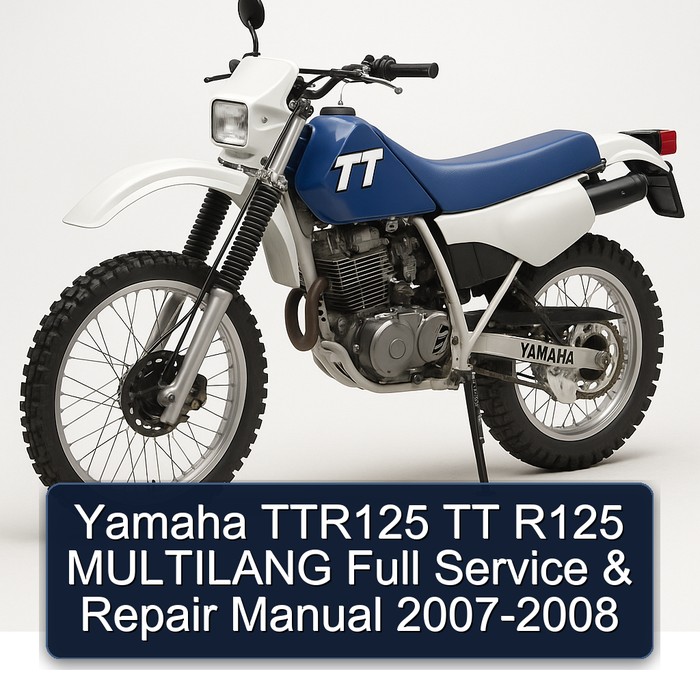 2008 Yamaha TTR125 TT R125 Multilang Workshop Service Repair Manual PDF Download