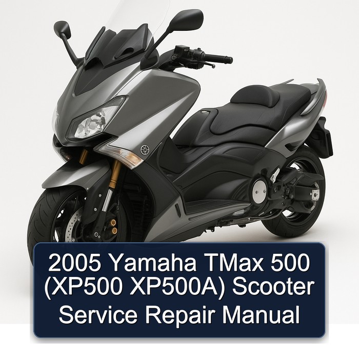 2005 Yamaha TMax 500 (XP500 XP500A) Scooter Manual de servicio y reparación