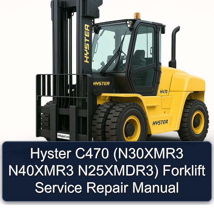 Manual de Servicio y Reparación de la Carretilla Elevadora Hyster C470 (N30XMR3 N40XMR3 N25XMDR3)