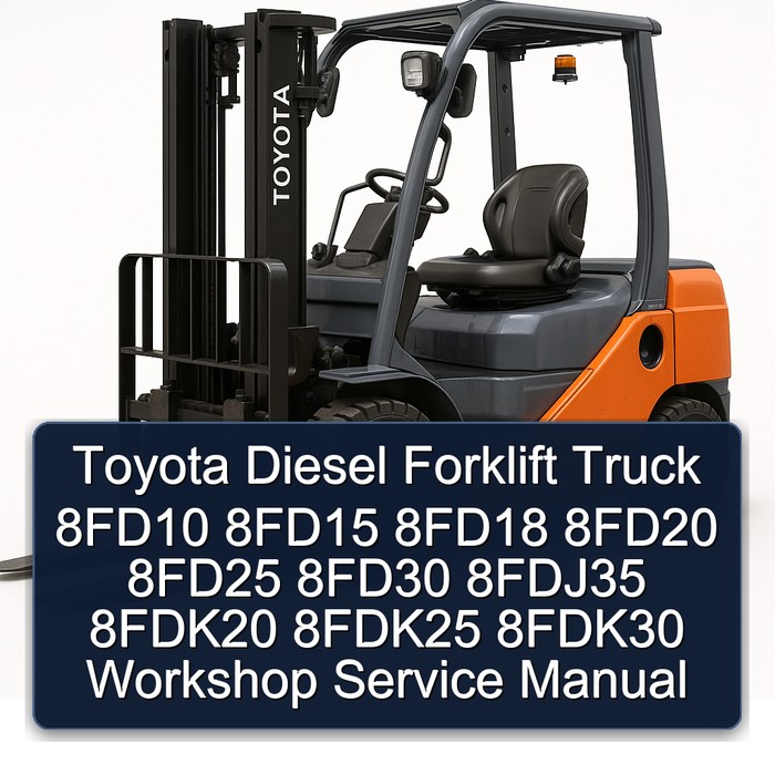 Manual de Servicio de Taller Toyota Carretillas Elevadoras Diésel 8FD10-8FD35, 8FDK20-8FDK30 (PDF)
