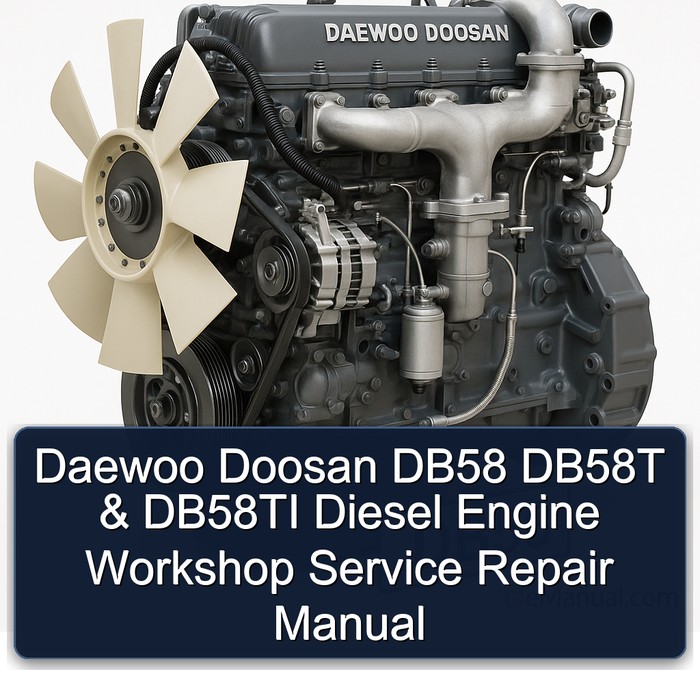 Manual de Servicio y Reparación del Motor Diésel Daewoo Doosan DB58, DB58T y DB58TI