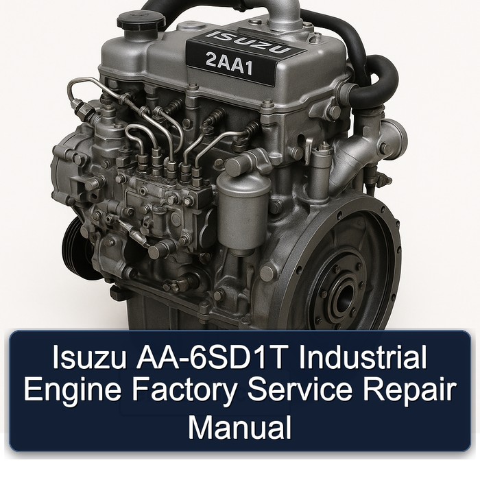 Manual de Reparación y Servicio Industrial del Motor Isuzu AA-6SD1T