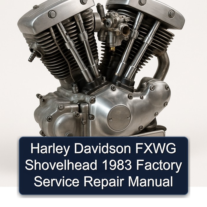 Manual de Reparación y Servicio de Fábrica Harley Davidson FXWG Shovelhead 1983