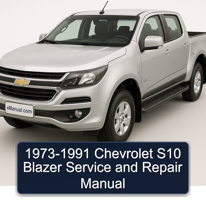 1973-1991 Chevrolet S10 Blazer Manual de servicio y reparación