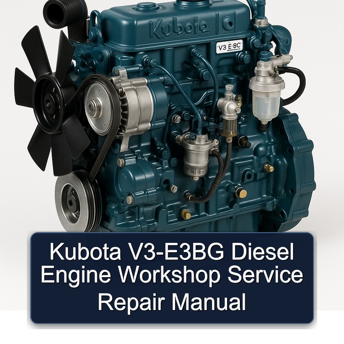 Manual de Servicio y Reparación del Motor Diesel Kubota V3-E3BG