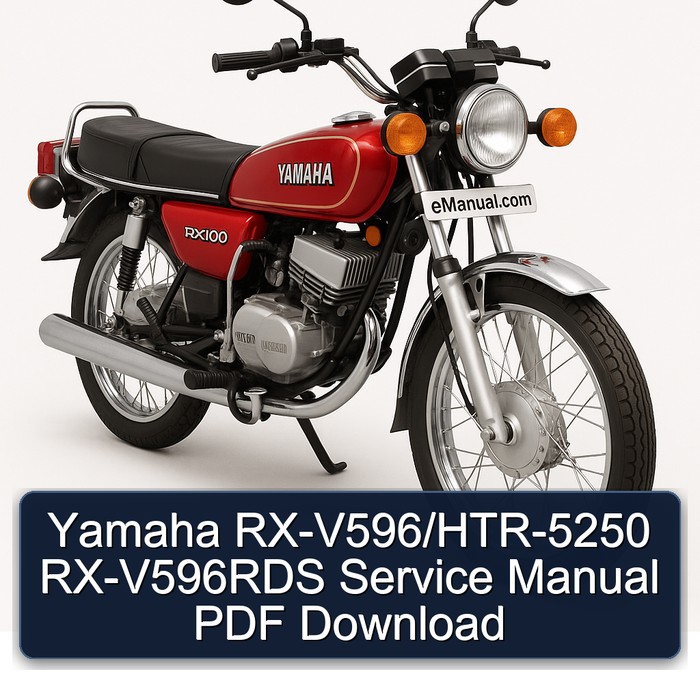 Yamaha RX-V596/HTR-5250 RX-V596RDS Service Manual PDF Download