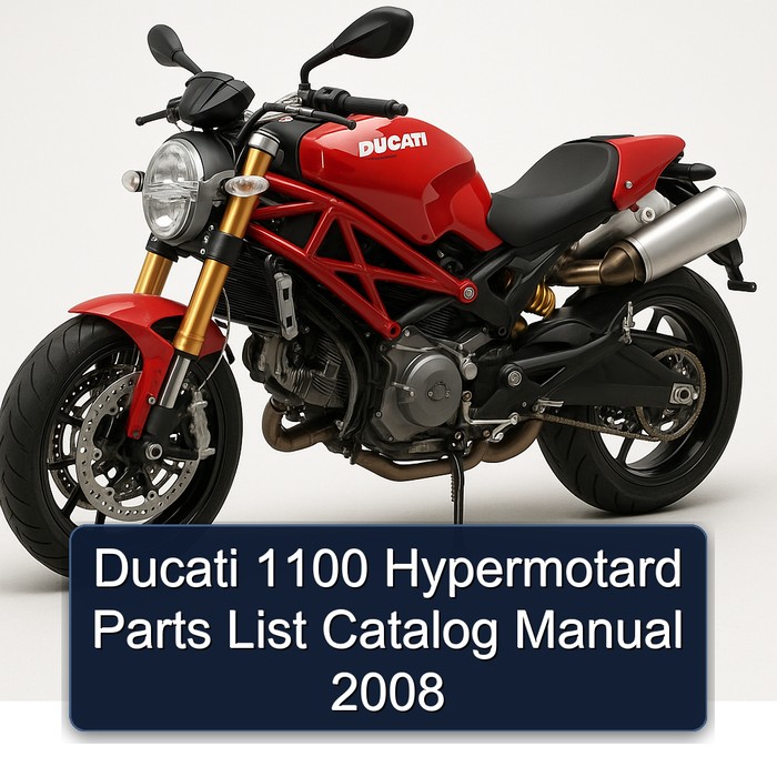 Ducati 1100 Hypermotard Parts List Catalog Manual 2008