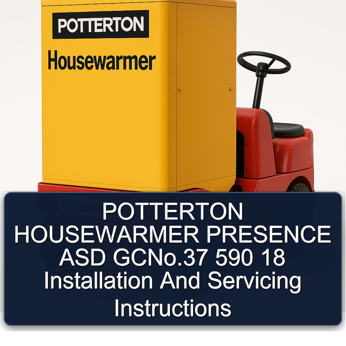 POTTERTON HOUSEWARMER PRESENCE ASD GCNo.37 590 18 Installation And Servicing Instructions