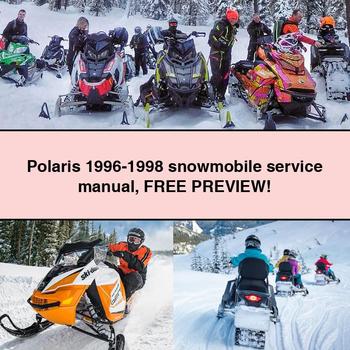 Polaris 1996-1998 snowmobile Manual de servicio y reparación FREE Preview
