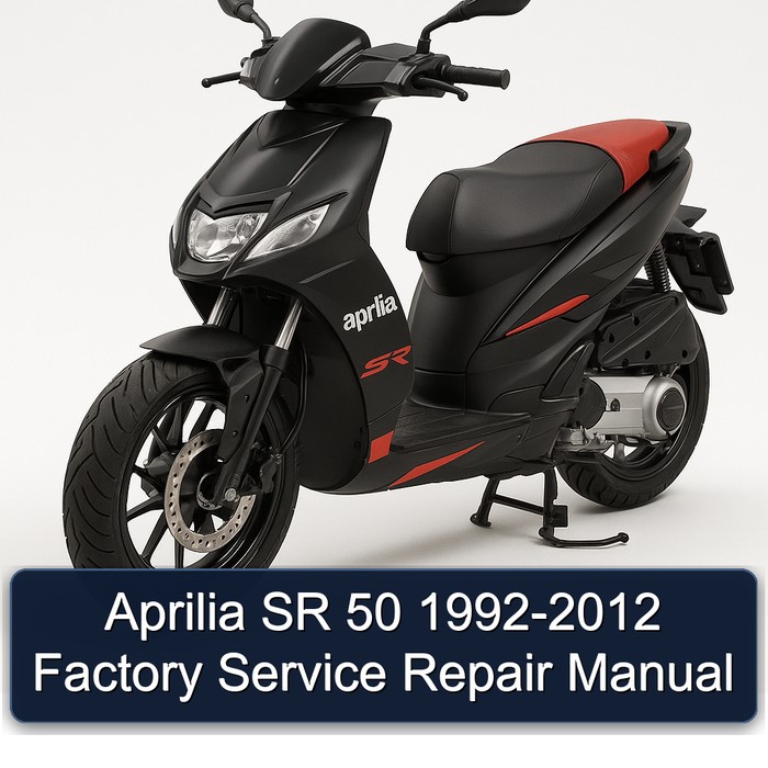 Aprilia SR 50 1992-2012 Factory Manual de servicio y reparación