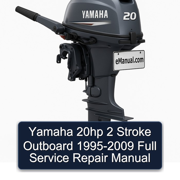 Yamaha 20hp 2 Stroke Outboard 1995-2009 Full Manual de servicio y reparación