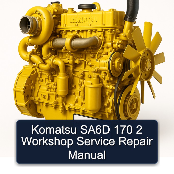Komatsu SA6D 170 2 Workshop Service Repair Manual 