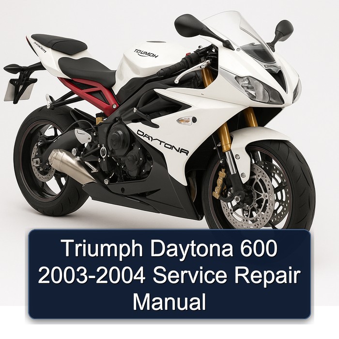 Triumph Daytona 600 2003-2004 Manual de servicio y reparación