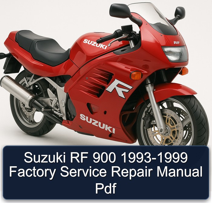 Suzuki RF 900 1993-1999 Factory Manual de servicio y reparación Pdf