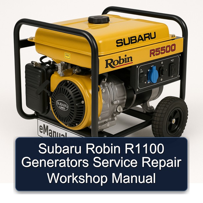Subaru Robin R1100 Generators Service Repair Workshop Manual