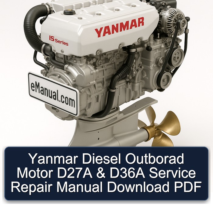 Yanmar Diesel Outborad Motor D27A & D36A Service Repair Manual Download PDF