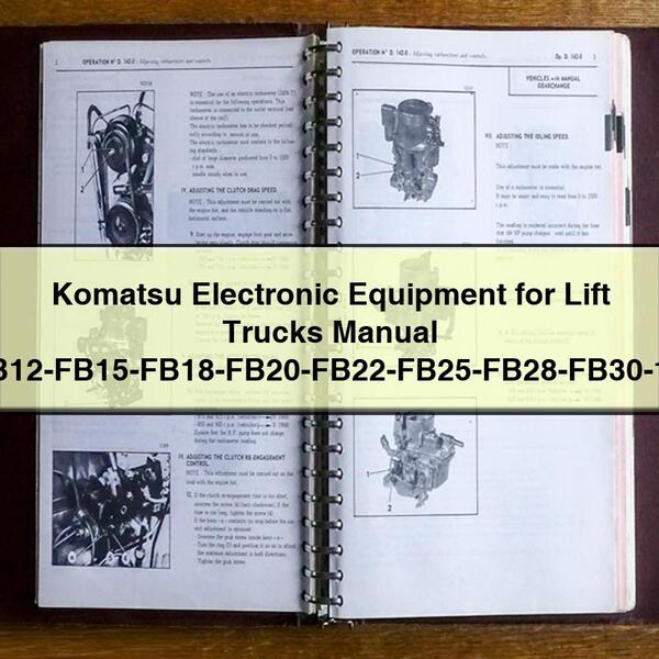 Manual de Equipos Electrónicos Komatsu para Montacargas (FB12-FB15-FB18-FB20-FB22-FB25-FB28-FB30-1R)